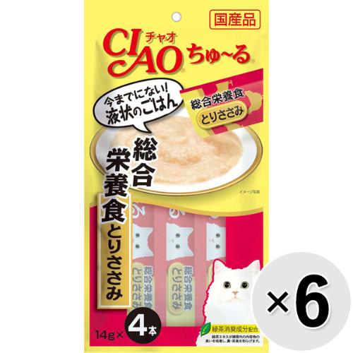 【セット販売】チャオ ちゅ～る 総合栄養食 とりささみ （14g×4本）×6コ ［ちゅーる］