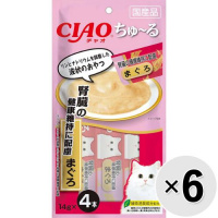 【セット販売】チャオ ちゅ～る 腎臓の健康維持に配慮 まぐろ （14g×4本）×6コ［ちゅーる］