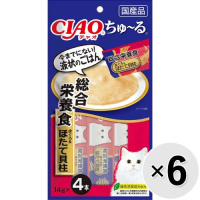 【セット販売】チャオ ちゅ～る 総合栄養食 まぐろ＆ほたて貝柱 （14g×4本）×6コ［ちゅーる］