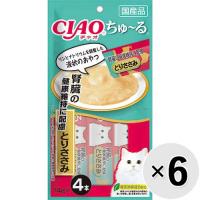 【セット販売】チャオ ちゅ～る 腎臓の健康維持に配慮 とりささみ （14g×4本）×6コ ［ちゅーる］