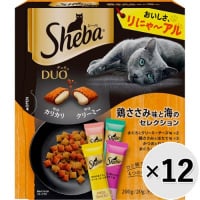 【ケース販売】シーバ デュオ 鶏ささみ味と海のセレクション 200g×12コ