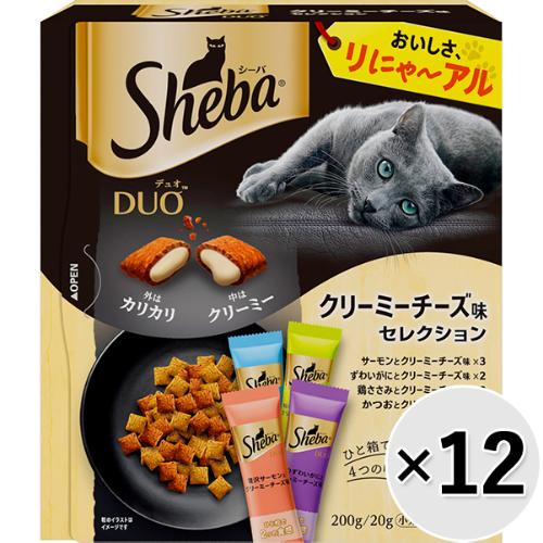 【ケース販売】シーバ デュオ クリーミーチーズ味セレクション 200g×12コ