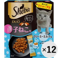 【ケース販売】シーバ デュオ 12ヶ月までの子ねこ用 クリーミーミルク味 200g×12コ