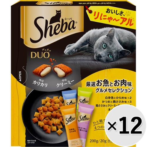 【ケース販売】シーバ デュオ 厳選お魚とお肉味グルメセレクション 200g×12コ