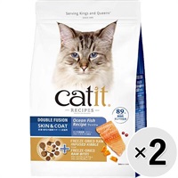 【セット販売】Catit Recipes SKIN＆COAT 被毛ケア フィッシュ 400g×2コ