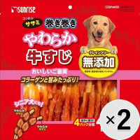 【セット販売】ゴン太のササミ巻き巻き やわらか牛すじ 40本×2コ