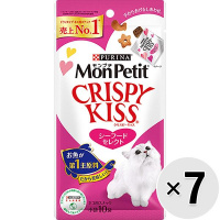 【あす宅】【セット販売】モンプチ クリスピーキッス シーフードセレクト 30g×7コ