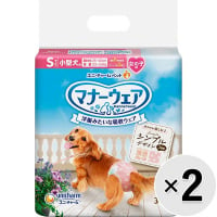 【セット販売】マナーウェア 女の子用 小型犬用 Sサイズ モーヴピンクドット・ピンクチェック 36枚×2コ