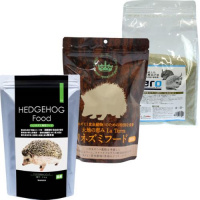 【セット販売】ハリネズミフード2種類+ハリネズミ用浴び砂2kg