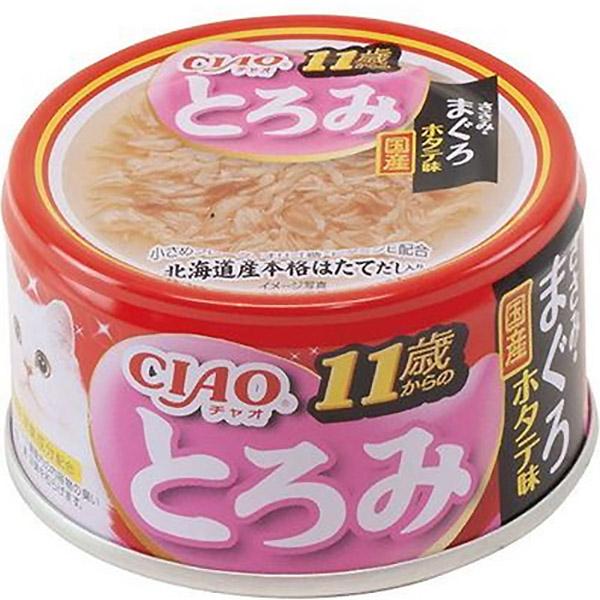 【単品】チャオ とろみ 11歳からのささみ・まぐろ ホタテ味 80g