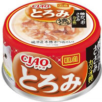 【単品】チャオ とろみ 焼かつお ささみ カツオ節入り 80g