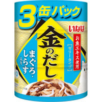 【単品】いなば 金のだし まぐろ・しらす入り 65g×3缶パック