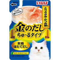 【単品】金のだし ちゅ～るタイプ とりささみ かつお節入り 140g［ちゅーる］