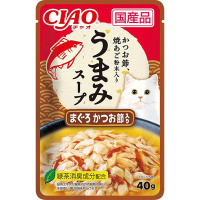 【単品】チャオ 旨みスープパウチ まぐろ かつお節入り 40g