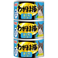 【単品】わがまま猫 まぐろ しらす入り 140g×3缶パック