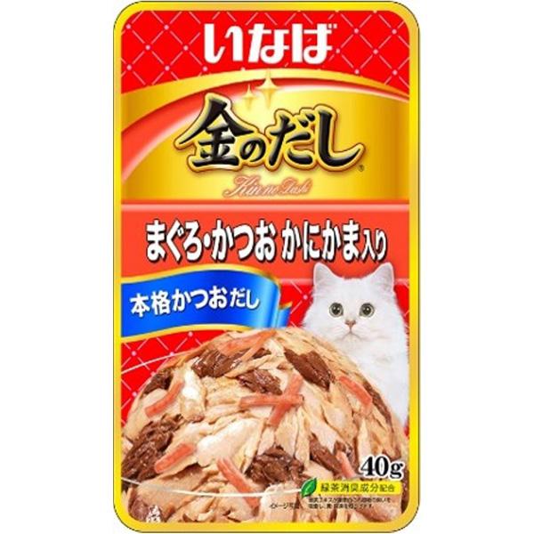 【単品】金のだし パウチ まぐろ・かつお かにかま入り 40g
