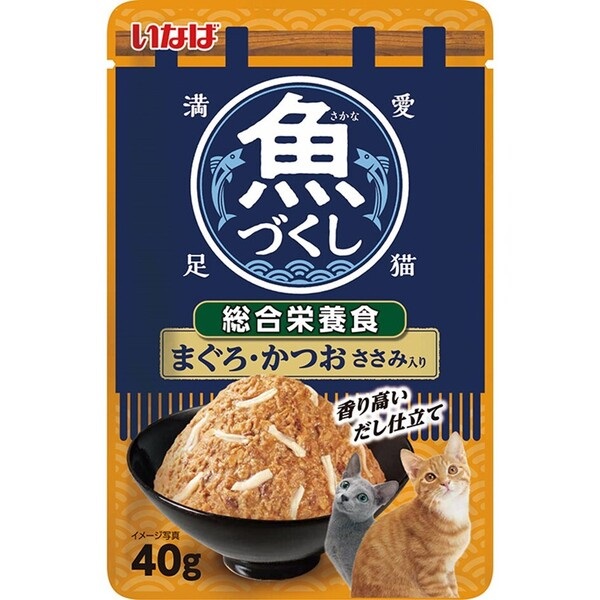 【単品】魚づくし 総合栄養食 まぐろ・かつお ささみ入り 40g