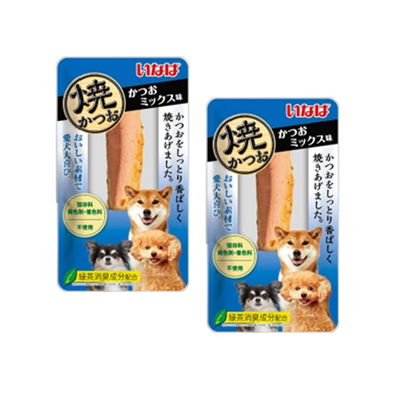 いなば 焼かつお かつおミックス味 犬用 10本入り | ペット用品
