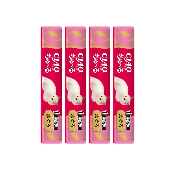 あす宅】【セット販売】チャオ ちゅ～る 1歳までの子ねこ用 まぐろ