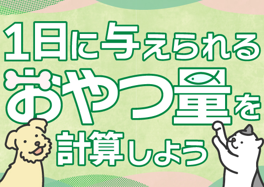 1日に与えられるおやつ量を計算しよう