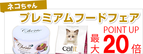 ネコちゃんのプレミアムフードフェア