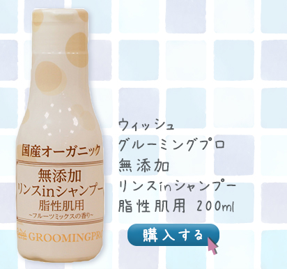 ウィッシュ グルーミングプロ 無添加 リンスinシャンプー 脂性肌用 200ml