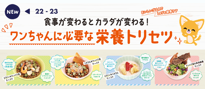 食事が変わるとカラダが変わる！ ワンちゃんに必要な栄養トリセツ