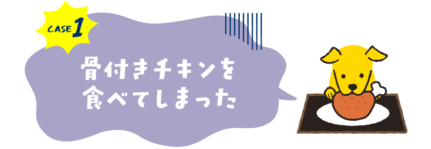 case1.骨付きチキンを食べてしまった