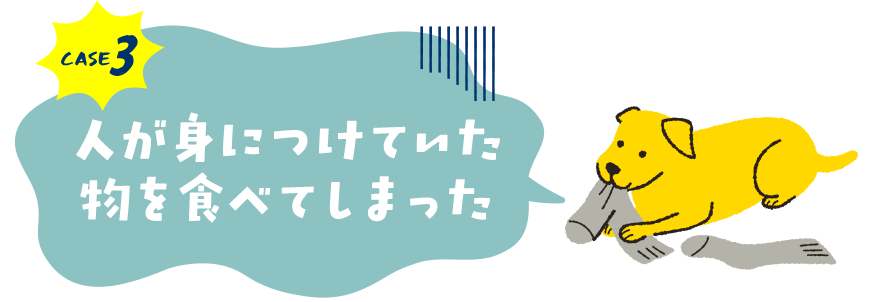 case3.人が身につけていた物を食べてしまった