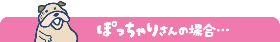 ぽっちゃりさんの場合…