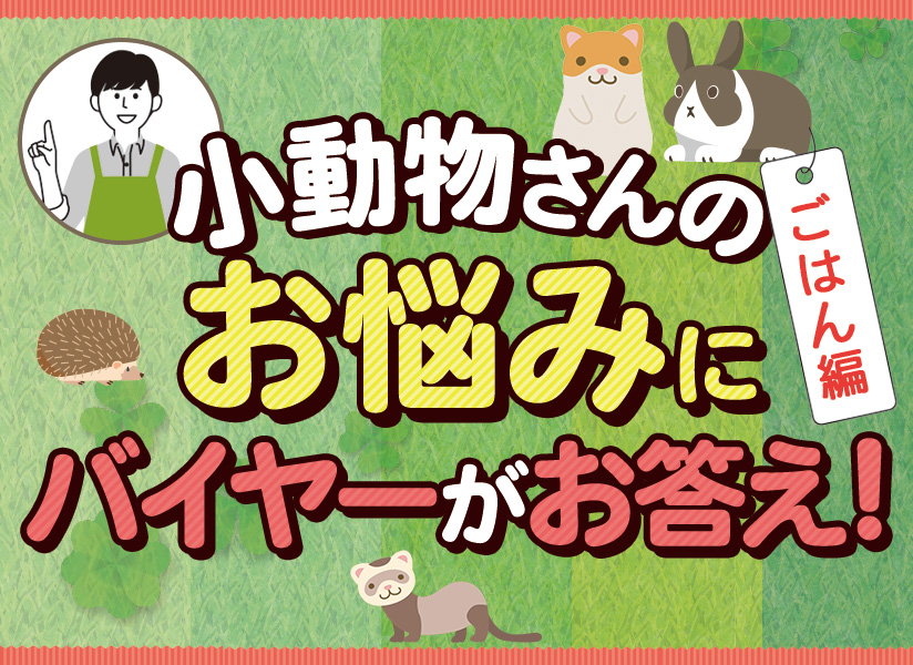 小動物さんのお悩みにバイヤーがお答え！