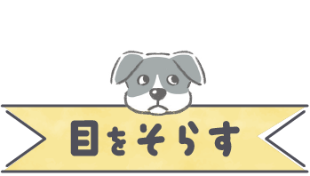 目をそらす