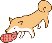 いたずらをする犬