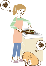 恐怖を感じる犬