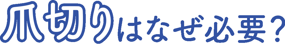 爪切りはなぜ必要？
