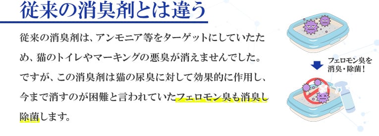 従来の消臭剤とは違う