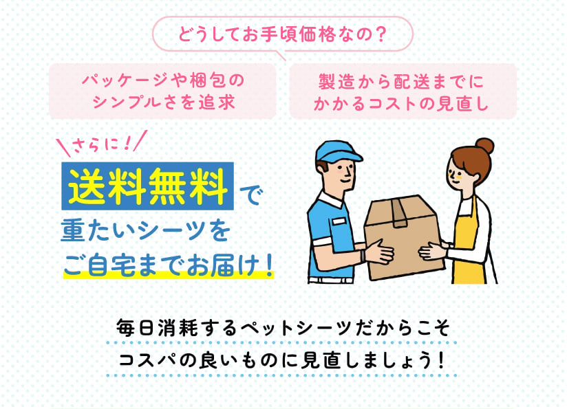 どうしてお手頃なの？/送料無料